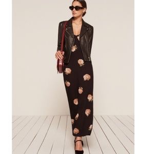 Reformation Black Daisey Casual Maxi Dress